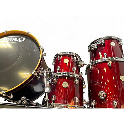 Used Mapex 5 Piece Meridian Trans Red Drum Kit