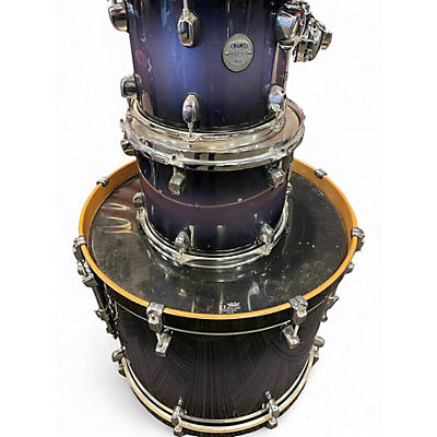 Used Mapex 5 Piece Meridian cUSTOM bLUE bURST Drum Kit