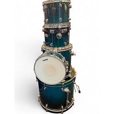 Used Mapex 5 Piece PRO M Emerald Green Drum Kit