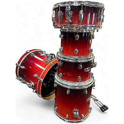 Used Mapex 5 Piece Pro M Crimson Fade Drum Kit