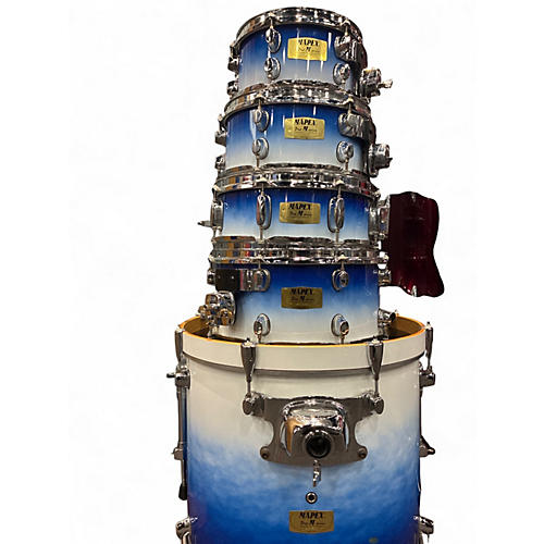 Used Mapex 5 Piece Pro M series Blue Sunburst Drum Kit Blue Sunburst