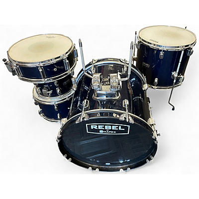 Used Mapex 5 Piece Rebel Black Drum Kit