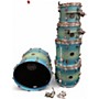 Used Mapex 5 Piece Saturn Evolution Hybrid Azure Burst Drum Kit Azure Burst