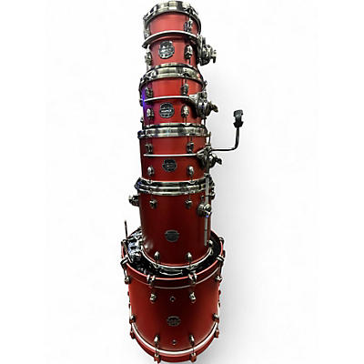 Used Mapex 5 Piece Saturn Evolution Tuscan Red Drum Kit