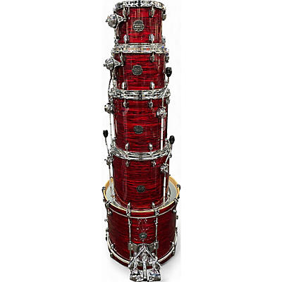 Used Mapex 5 Piece Saturn Red Strata Pearl  Drum Kit