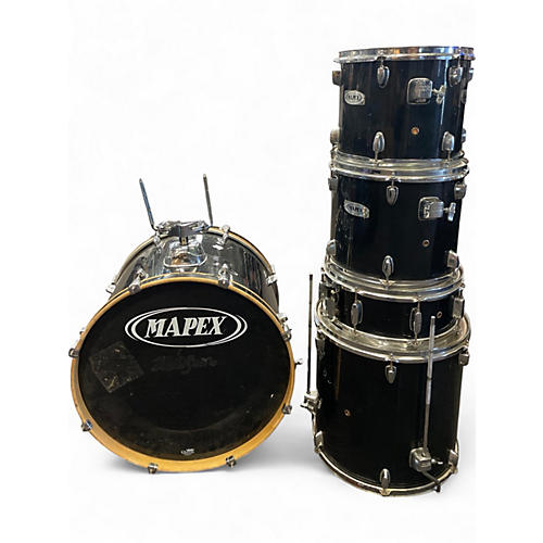 Used Mapex 5 Piece V Series Black Drum Kit Black