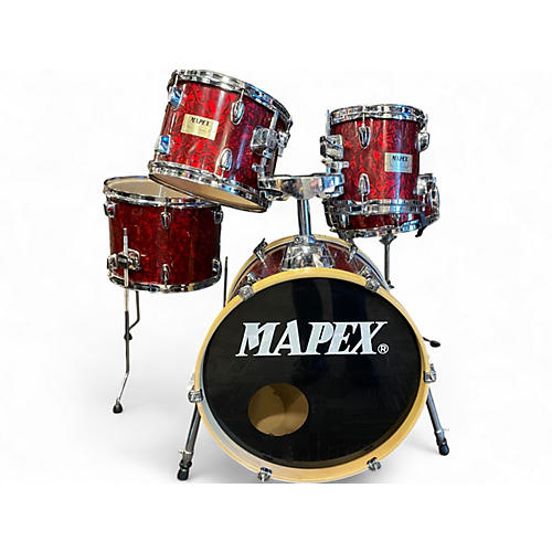 Used Mapex 5 Piece V Series Wine Red Drum Kit Wine Red