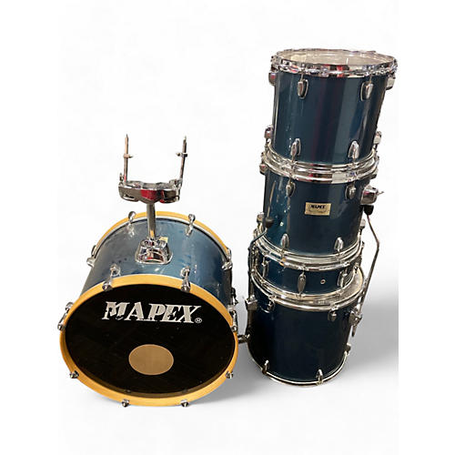 Mapex Used Mapex 5 Piece V series Blue Drum Kit Blue