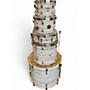 Used Mapex 5 Piece VENUS WHITE MARBLEWOOD Drum Kit WHITE MARBLEWOOD