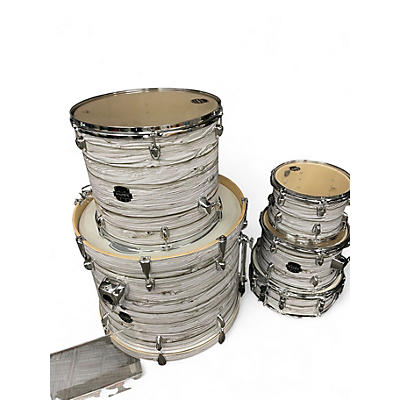 Used Mapex 5 Piece Venus White Marblewood Drum Kit