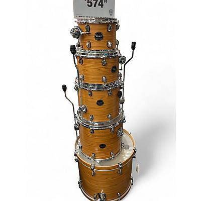 Used Mapex 5 Piece armory series natural wrap Drum Kit