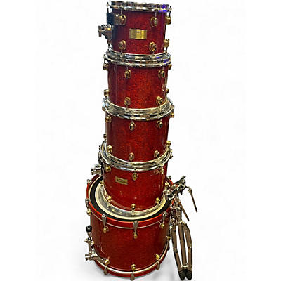 Used Mapex 5 Piece orion classic red birdseye Drum Kit