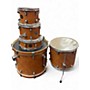 Used Mapex 5 Piece storm Orange Drum Kit Orange