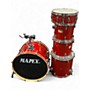 Used Mapex 5 Piece v series red Drum Kit red