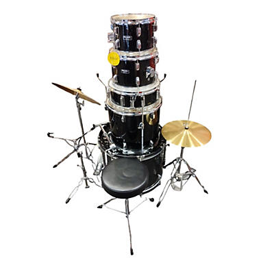 Mapex Used Mapex 5 piece Rebel Black Drum Kit