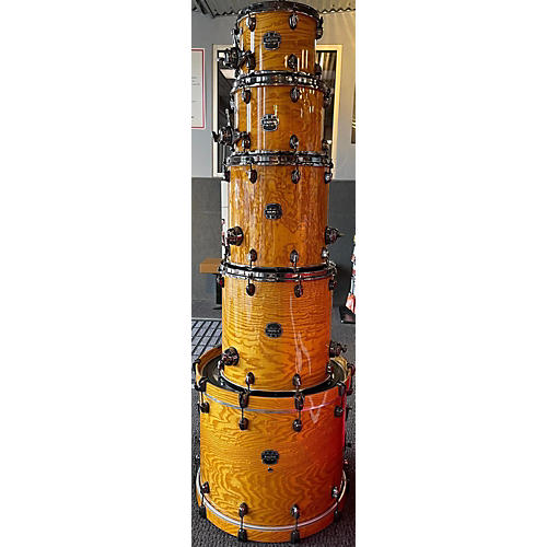 Mapex Used Mapex 5 piece Saturn IV Trans Amber Drum Kit Trans Amber