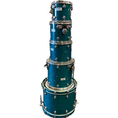 Mapex Used Mapex 5 piece Saturn Pro Series Teal Drum Kit