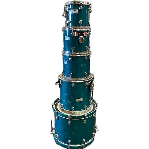 Mapex Used Mapex 5 piece Saturn Pro Series Teal Drum Kit Teal