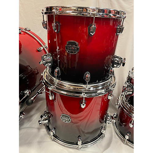 Mapex Used Mapex 5 piece Saturn V Studioease Scarlet Fade Drum Kit Scarlet Fade