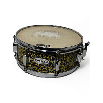 Used Mapex 5.5X14 v-series cheetah snare drum cheetah  Drum