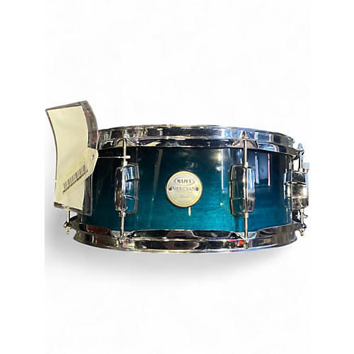 Used Mapex 5X14 Meridian Snare Blue Drum Blue 8