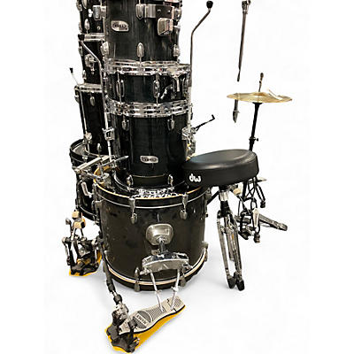 Used Mapex 6 Piece 5 PIECE SHELLPACK BLACK Drum Kit