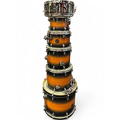 Used Mapex 6 Piece Armory Studioease Caribbean Burst Drum Kit