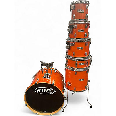 Used Mapex 6 Piece Mapex 5 Piece PRO M Natural Drum Kit BURNT ORANGE Drum Kit