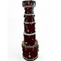Used Mapex 6 Piece Meridian Dark Cherry Burst Drum Kit Dark Cherry Burst