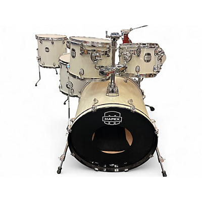 Used Mapex 6 Piece Mydentity Polar White Drum Kit