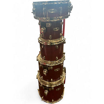 Used Mapex 6 Piece Pro M Burnt Red Drum Kit