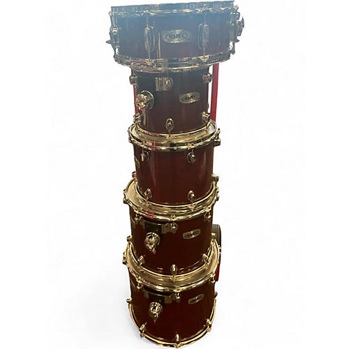 Used Mapex 6 Piece Pro M Burnt Red Drum Kit Burnt Red