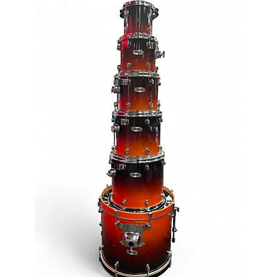 Used Mapex 6 Piece Pro M  Sunburst Drum Kit
