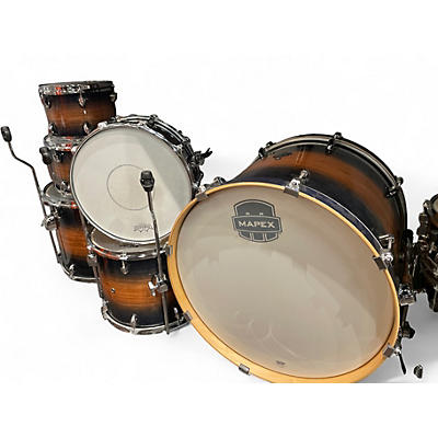 Used Mapex 6 Piece armory Caribbean Burst Drum Kit