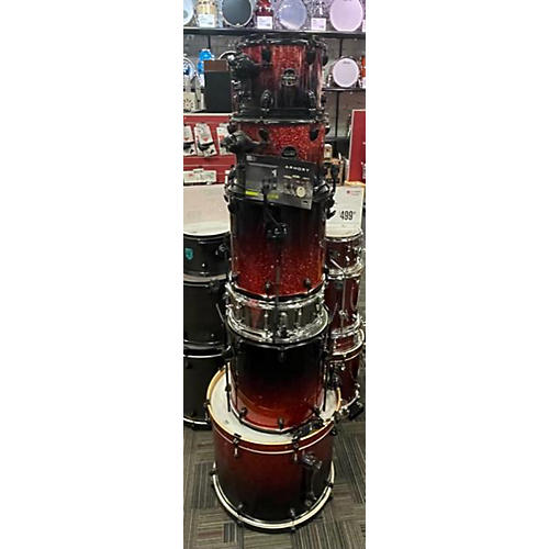 Mapex Used Mapex 6 piece ARMORY Red To Black Fade Drum Kit Red to Black Fade