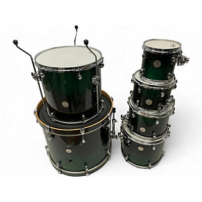 Mapex Used Mapex 6 piece Meridian GREEN BIRST Drum Kit