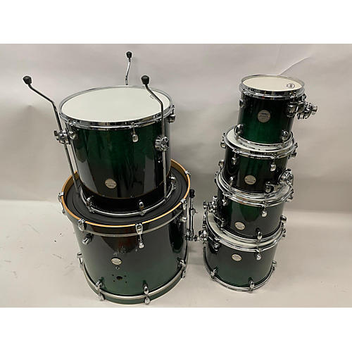 Mapex Used Mapex 6 piece Meridian GREEN BIRST Drum Kit GREEN BIRST