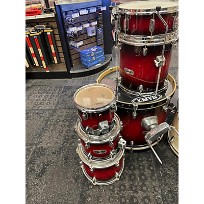 Mapex Used Mapex 6 piece Pro M Series Red Fade Drum Kit