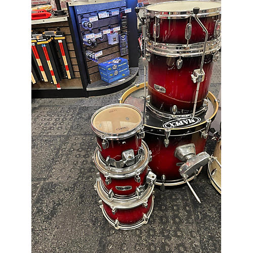 Mapex Used Mapex 6 piece Pro M Series Red Fade Drum Kit Red Fade