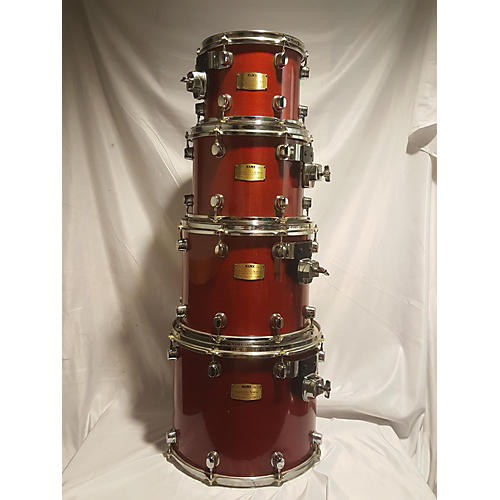 Mapex Used Mapex 6 piece Saturn Pro Comfort Series SP632TA Trans Amber Drum Kit Trans Amber