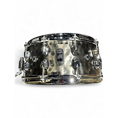 Used Mapex 6.5X14 Black Panther Persuader Snare Hammered Brass Drum