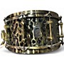 Used Mapex 6.5X14 Black Panther Persuader Snare with Nickel Hardware Hammered Brass Antique Nickel Plated Drum Hammered Brass Antique Nickel Plated 15