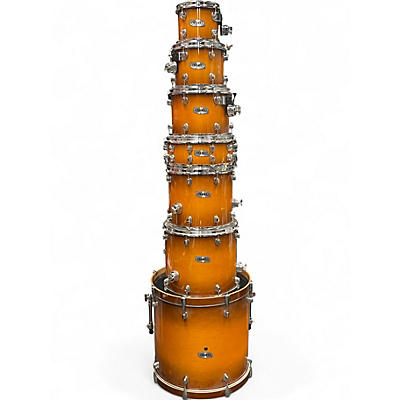 Used Mapex 7 Piece PRO M Orange Drum Kit