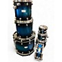 Used Mapex 7 Piece Saturn Series Plus Blue Drum Kit Blue