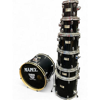 Used Mapex 7 Piece V SERIES BLACK Drum Kit