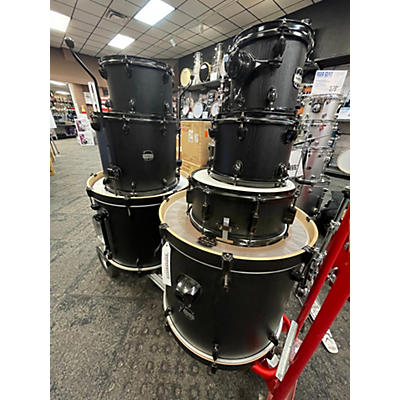 Mapex Used Mapex 7 piece Mars Maple Black Drum Kit