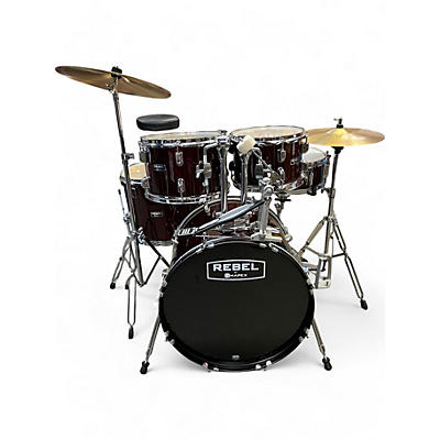 Mapex Used Mapex Rebel Burgundy Drum Kit