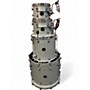 Used Mapex Saturn Evolution Rock Birch 4pc Metallic Gray Drum Kit Metallic Gray