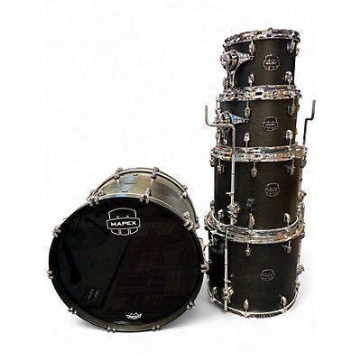 Used Mapex Saturn Studioease 5pc Satin Black Drum Kit