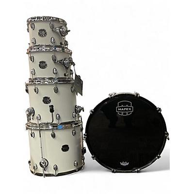 Used Mapex Saturn Studioease 5pc White Drum Kit